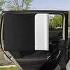 2-teiliger Sonnenschutz für Seitenfenster im Auto, magnetisch, Sichtschutzvorhänge, UV-Reflexion, blendfrei, UV-Block, Sonnenschutz für Vorder-/Hinterfenster