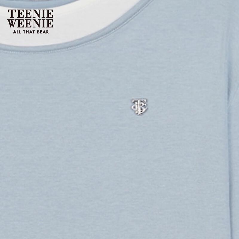 Teenie Weenie Women's Bear Letter Long Sleeve T-shirt