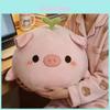 Plush Pig Toy Pillow With Flower Design For Childrens Comfort And Play