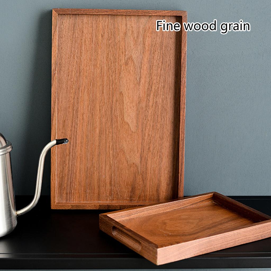 Wooden Food Serving Trays Rectangular Shape Wooden Trays for Crafts Kitchen Food Dish for Snacks Mini Bars Chocolate