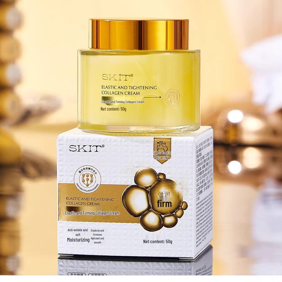 SKIT Collagen Face Cream: Tightens, Firms, Hydrates, Moisturizes, Reduces Fine Lines, Anti-Aging Formula.