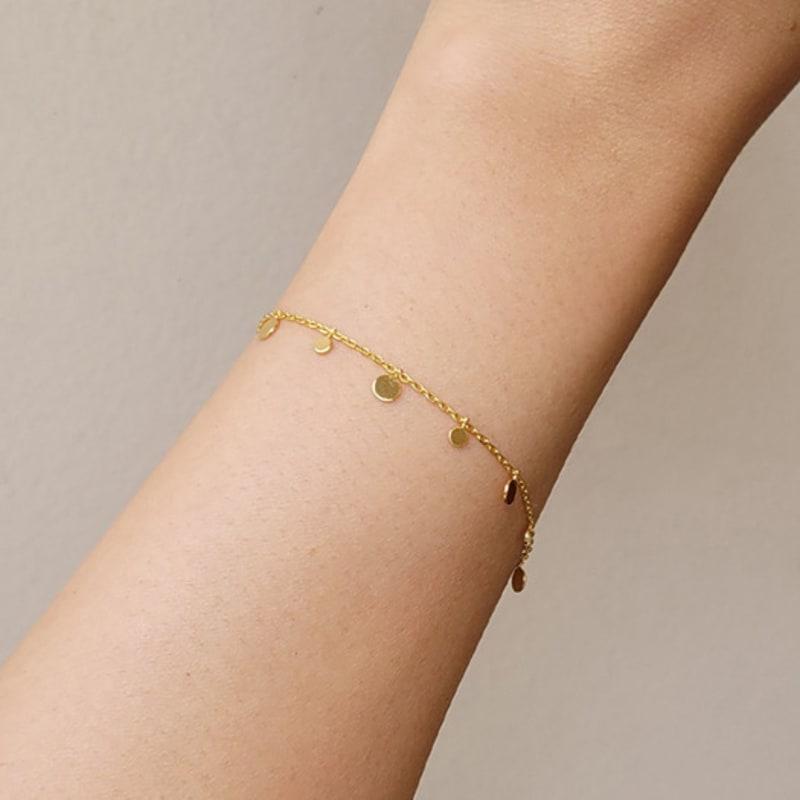 

BSWAN Bracelet #7328 Silver 925 (yellow gold plated)