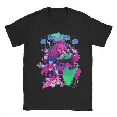Deltarune Game T-Shirts for Men Casual 100% Cotton Tees Crew Neck Short Sleeve T Shirts 4XL 5XL Tops