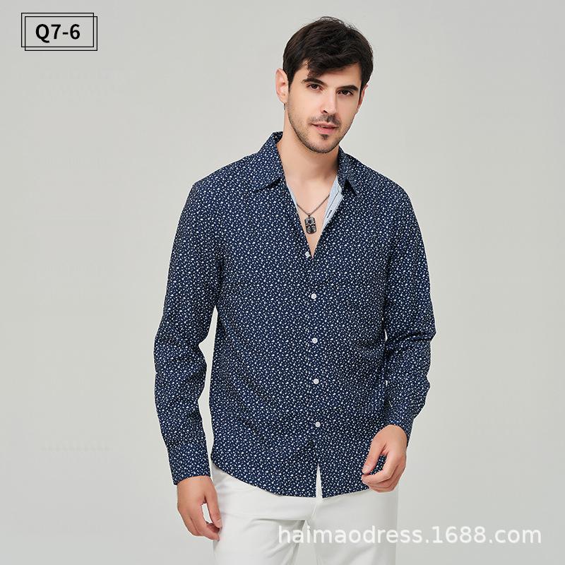 Men’s Lightweight Floral Long Sleeve Casual Shirt