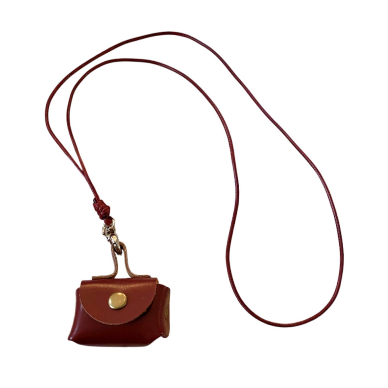 

Підвісна сумка на шию Сумка для навушників Кулон Міні-гаманець Компактний чохол для навушників із шнурком Сумка для ключів для бігу Покупок червоний