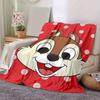 1pc, "Charming Chipmunk Design Flannel Blanket Perfect for Home Decor, Couch Cover, Travel, Camping, Car Use, Beach, Office Nap, Gift Idea"