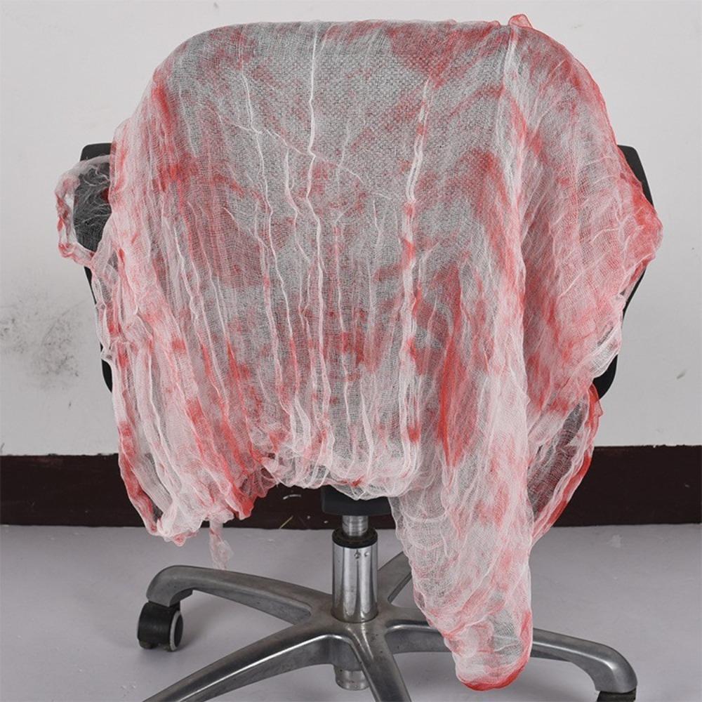 Halloween with Blood Cloth Hanging Blood Palm Cloth Bar Haunted House Secret Room Scary Atmosphere Venue Decoration Props