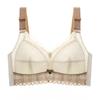 Full Cup Thin Style Without Steel Ring Plus Size Underwear Large Chest Small Sexy Lace Adjustment Shape Side Breast Bra