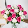 Fleurs Artificielles Bouquet de Roses Décoration de Mariage Couronnes Festival Remplissage de Vase Pour Décoration Diy Maison Jardin Fête Plantes Artificielles Accessoires