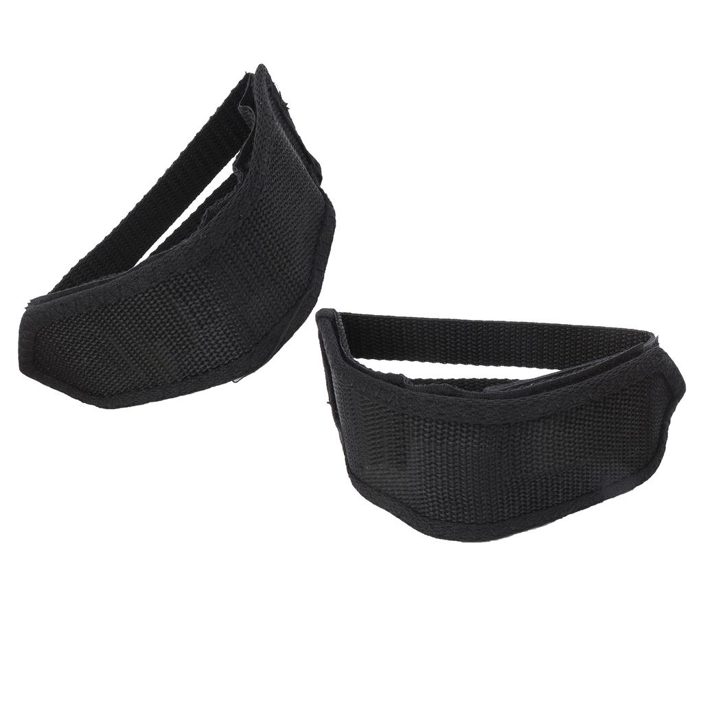 1Pair Canvas Bicycle Pedal Straps Toe Foot Cover Clip Belt Double Hook and Loop Fasteners