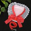 Bow Dog Chest and Back Straps, Leashes, Dog and Cat Pet Clothes, Cat Supplies, Small and Medium-sized Dogs