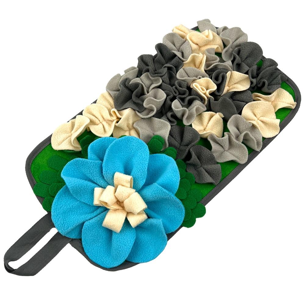 Small Animal Feeding Mat for Rabbits, Dogs, Hedgehogs, Guinea Pigs, and Mice Interactive Cute Floral Design for Fun Feeding Time