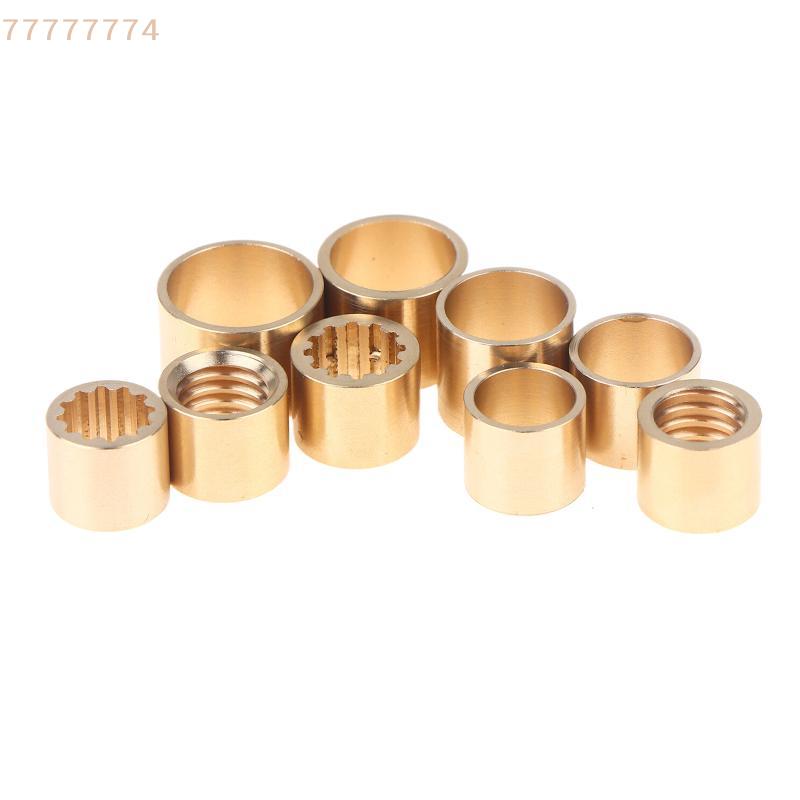 Pack of 10, 9-13mm Copper Brass Snooker Pool Cue Ferrule Repair Kit, DIY Billiards Accessories