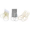 6Pairs/Set Fashion Circle Hoop Dangle Earrings Pendant for Female Daily Outfits