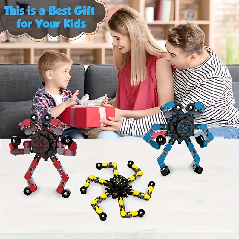 6 sets of children's party gift packages, a combination of mechanical finger top-spin toys, non-electric, suitable toys for children aged 3-6