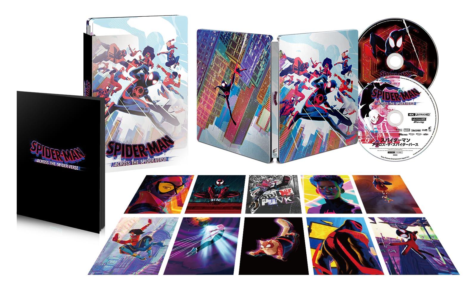 

Across the Premium Steelbook Edition 4K ULTRA HD Set ULTRA HD Spider-Man Spider-Verse & Blu-ray (Limited Quantity) [4K + Blu-ray] [Steelbook]