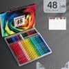 Krasner Oil-Based Water-Soluble Colored Pencils Set - 72/120/180 Colors for Student Art Drawing.