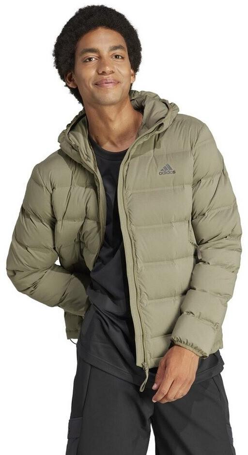 Куртка Adidas Helionic Hooded Down Jacket оливковые пласты
