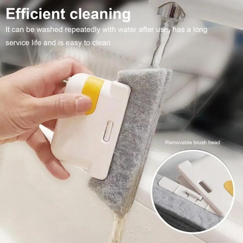 Gap Cleaning Brush Bathroom Crevice Brush Car Vent Cleaner Dual-ended Gap Brush Scraper Tool for Home Bathroom Cleaning Tool