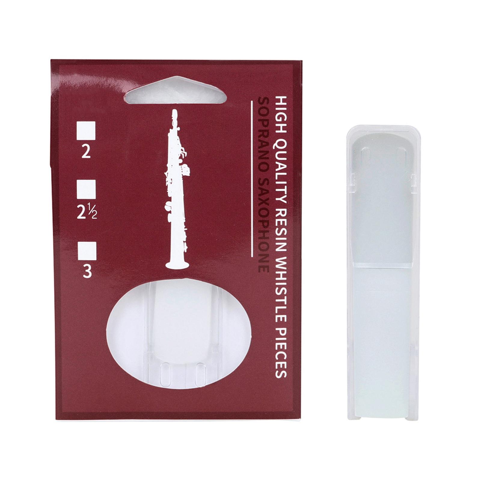 

Soprano Sax Reeds Sax Repair Accessory Sax Reeds Saxophone Reeds ABS Texture Plastic Reeds Suitable for Musicians білий