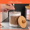Organizer Swabs Cotton Storage Box With Lid Transparent Design Multipurpose Cotton Balls Floss Storage Container
