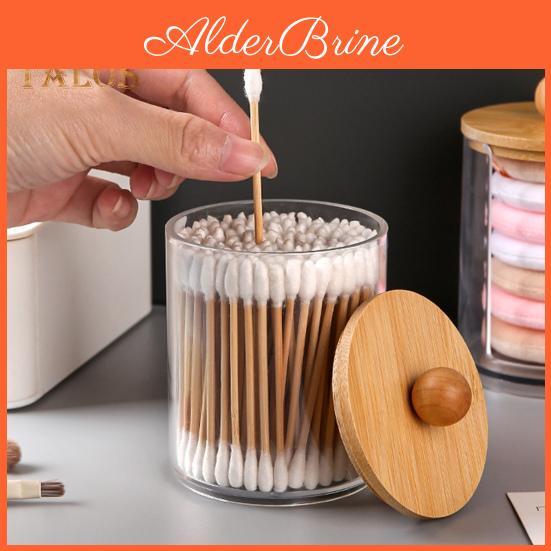 Organizer Swabs Cotton Storage Box With Lid Transparent Design Multipurpose Cotton Balls Floss Storage Container