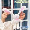 Cute Pull Ear Rabbit Plush Soft Stuffed Bunny Doll Bag Pendant Stress Relief Creative Gift for Kids 20cm