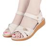 Foreign trade export real soft leather beef tendon soft sole 2025 new summer beef tendon sole casual low heel non-slip mother sandals