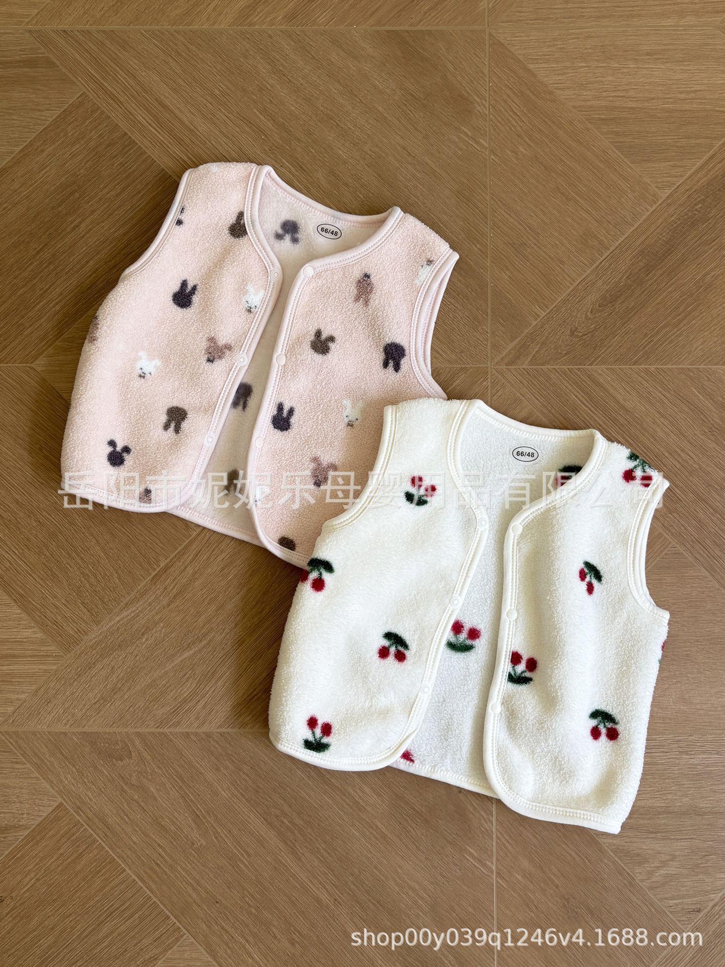 

Детский двусторонний флисовый жилет: Теплый топ без рукавов для мальчиков и девочек - Осень/Зима 73 cm