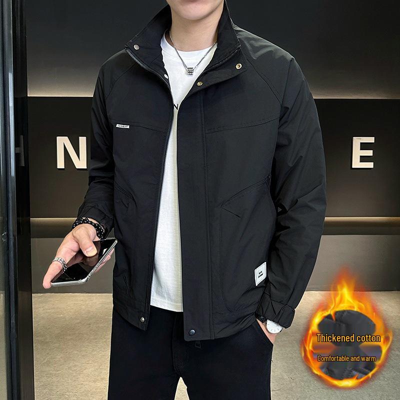 2025 Trendy Men's Versatile Cotton-Padded Jacket for Spring & Autumn