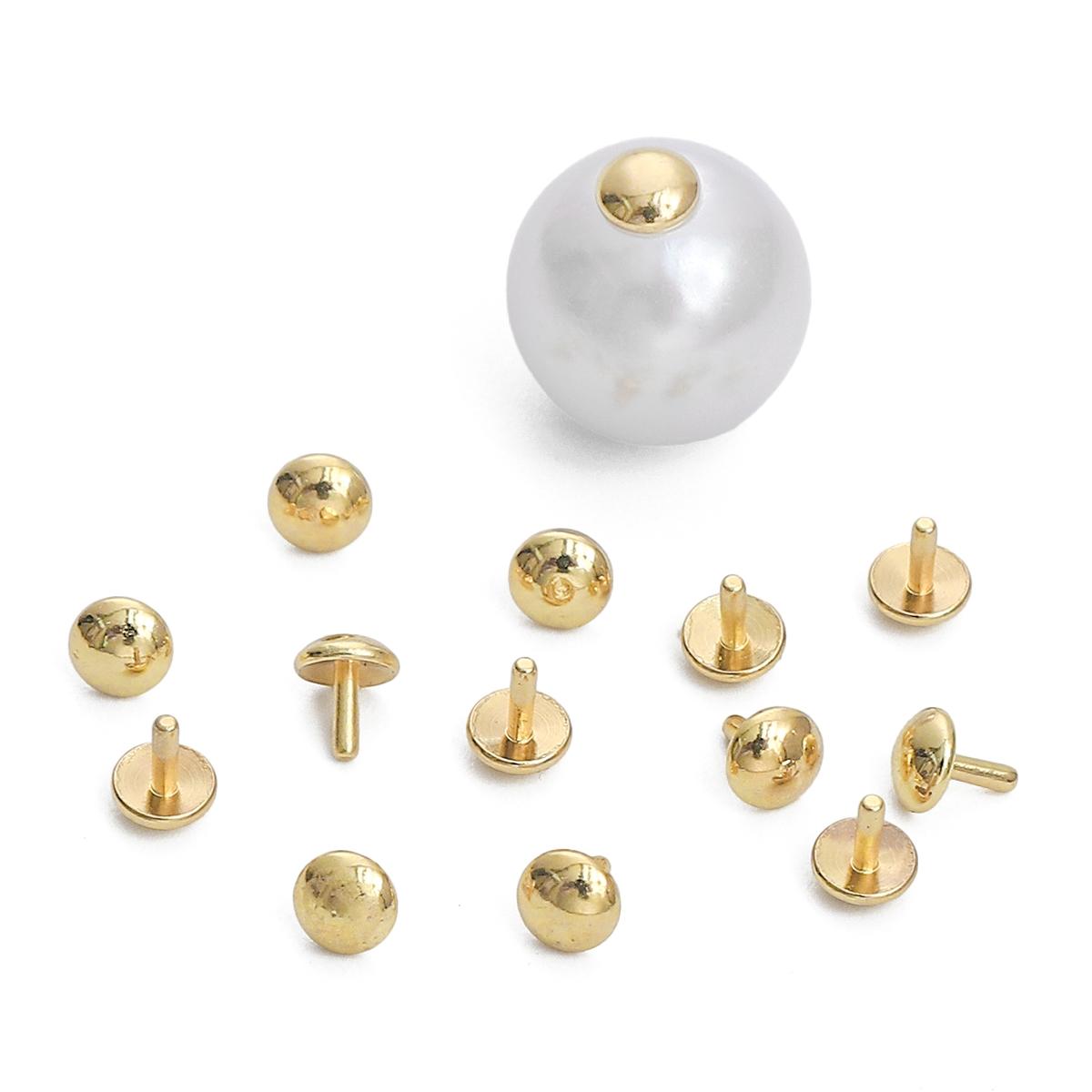 

10 шт. медные узорчатые колпачки для ногтей для изготовления ювелирных изделий своими руками, аксессуары для рукоделия 4x5mm