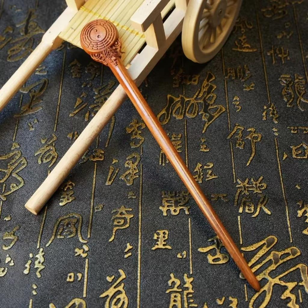 Vintage Hair Stick NaturalSandalwood Hairpin Women Girls Hair Clips Pins Antiquity Chinese Style Hair Accessories Jewelry Women