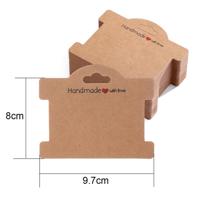 20sets Bracelets Display Cardboard Holders With Self Adhesive OPP Bags Necklace Cards Organizers For Jewelry Packaging Making