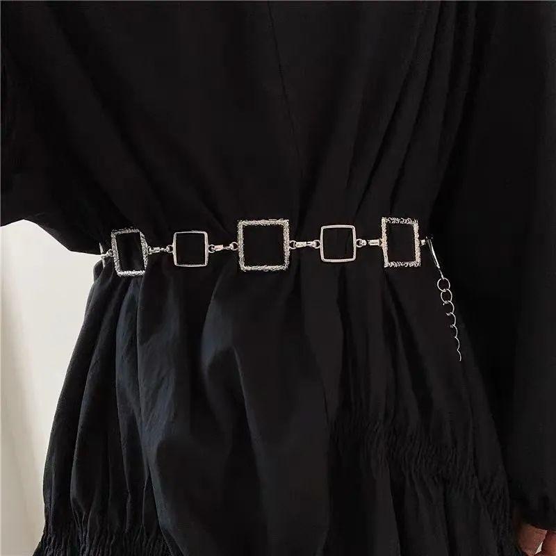 Stilvoller Sechseckiger Taillengürtel Schickes Accessoire Für Hemd Anzug Dekoration In Gold Und Silber