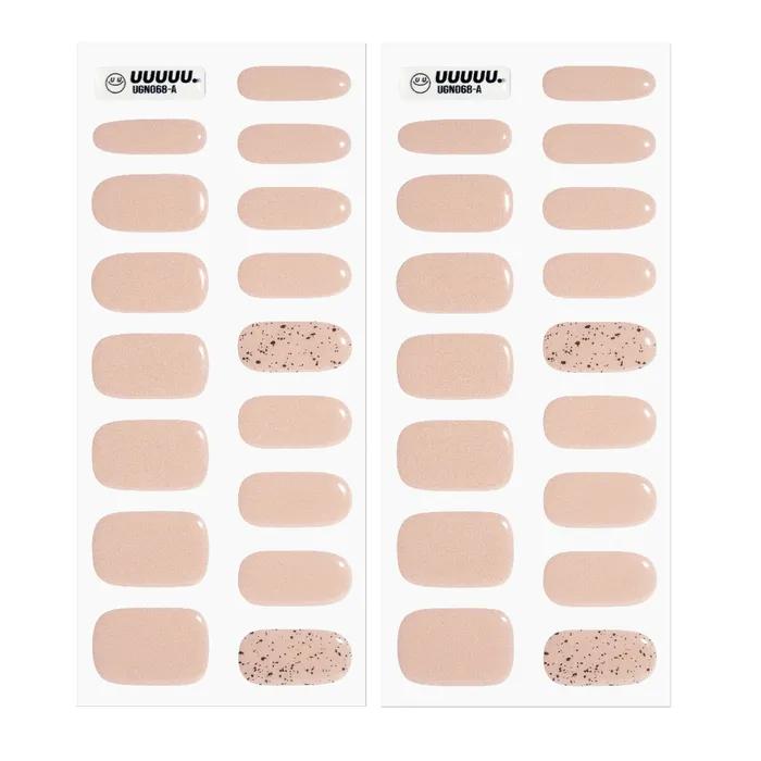 Pure Beige Gel Nail