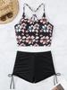Vigoashely 2024 Sexy Black Strapped Bikini Set High Waist Push UP Swimsuit Women Backless Swimwear Biquinis Summer Bathing Suit