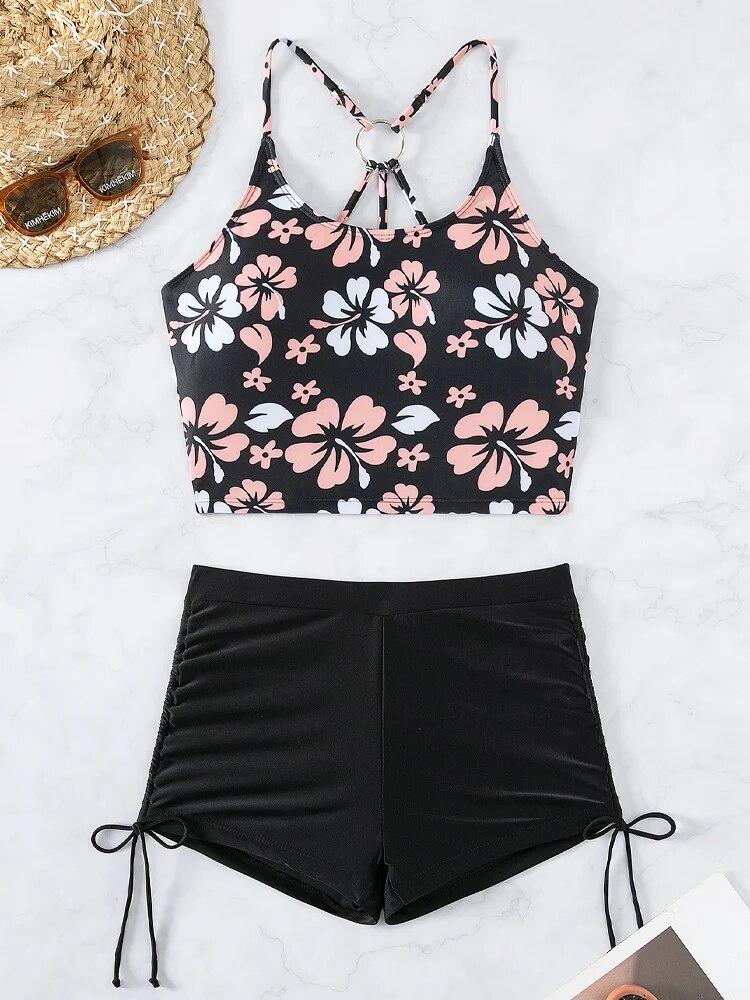 Vigoashely 2024 Sexy Black Strapped Bikini Set High Waist Push UP Swimsuit Women Backless Swimwear Biquinis Summer Bathing Suit