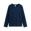 Live Broadcast 230g Heavyweight Pure Cotton Solid Color Long Sleeve T-Shirt with Printed Logo