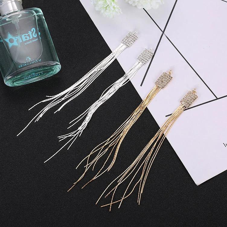 

Engood 50Pcs Rhinestone Square Tassel Button Sewing Trim & Embellishments Craft Buckle for DIY Jewelry Earrings Pendants Hair