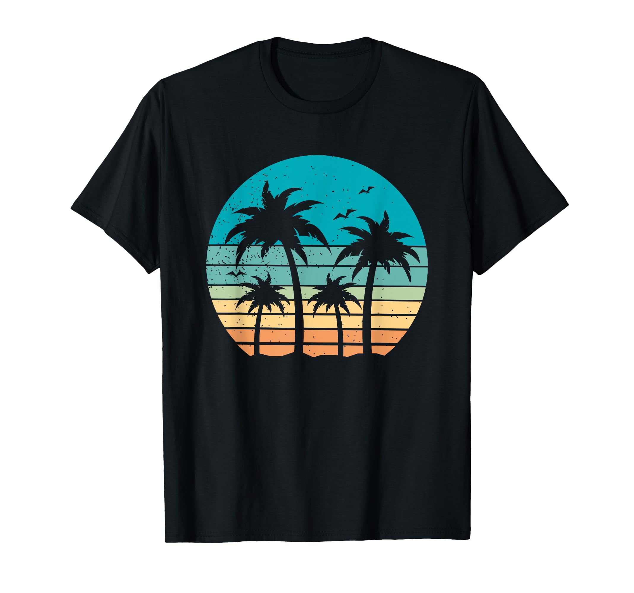 

Cool Summer Vacation Sunset Beach Palm Tree for Men and Women T-Shirt чорний