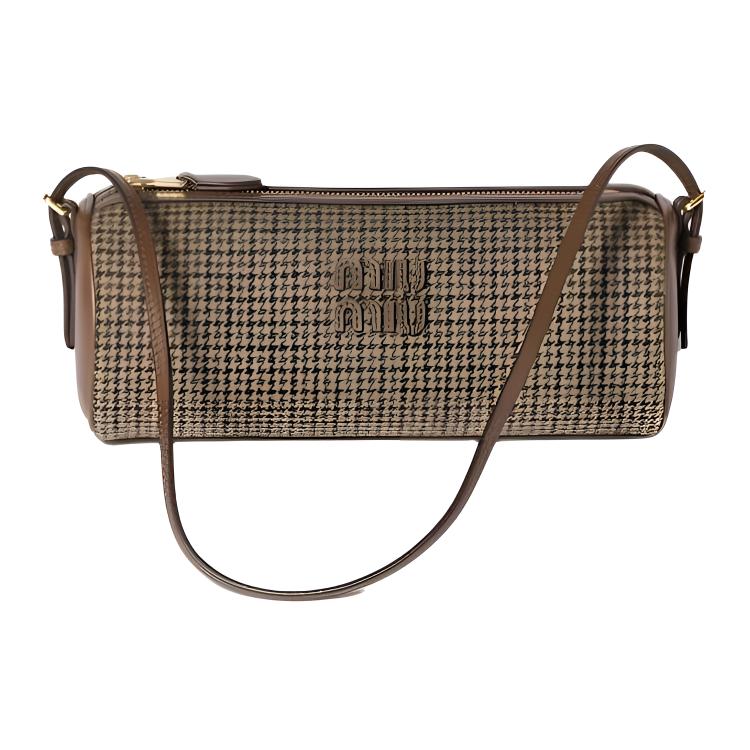 

MIU MIU Leather Logo Fabric Shoulder Bag Women Shoulder Bag Dark-Brown 5NE851_2DU5_F0324 Basic Set (Bag+Dust Bag)