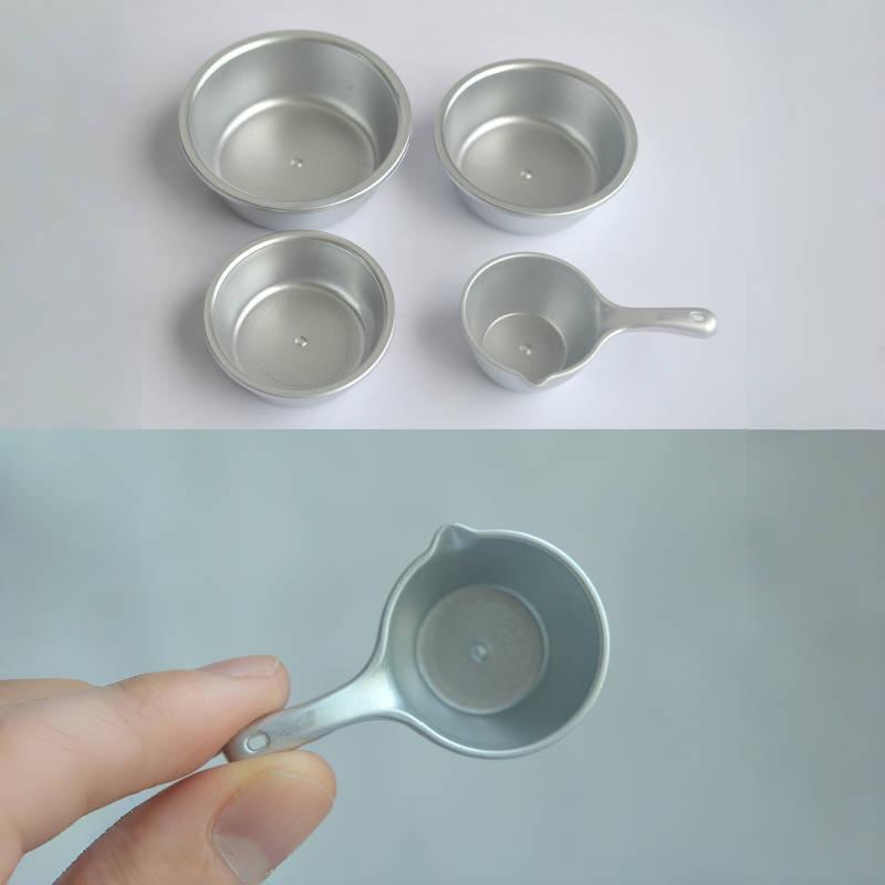 1 Set 1/6 1/12 Dollhouse Miniature Simulation Plastic Basin Water Scoop Model Doll House Kitchen Accessories Toy