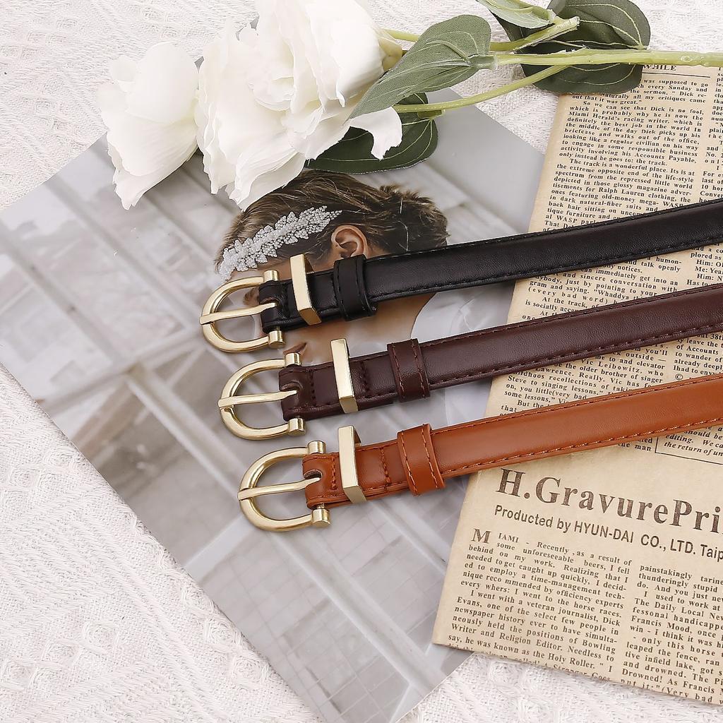 Ladies Belt Summer Pu Leather Wind Jeans Belt Belt