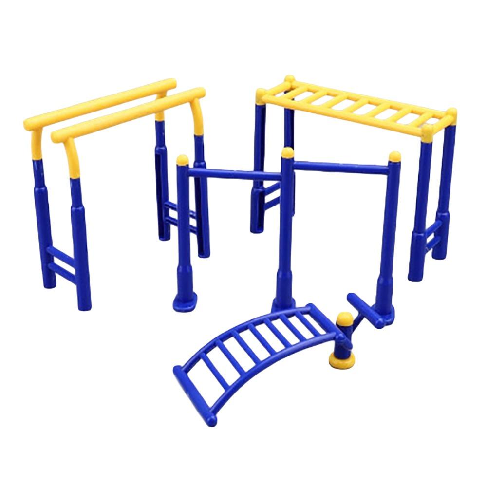 3PCS/Set Yellow&Blue Outdoor Sports Model Scene Model Sand Table Model Mini Dollhouse Scenes  Gift