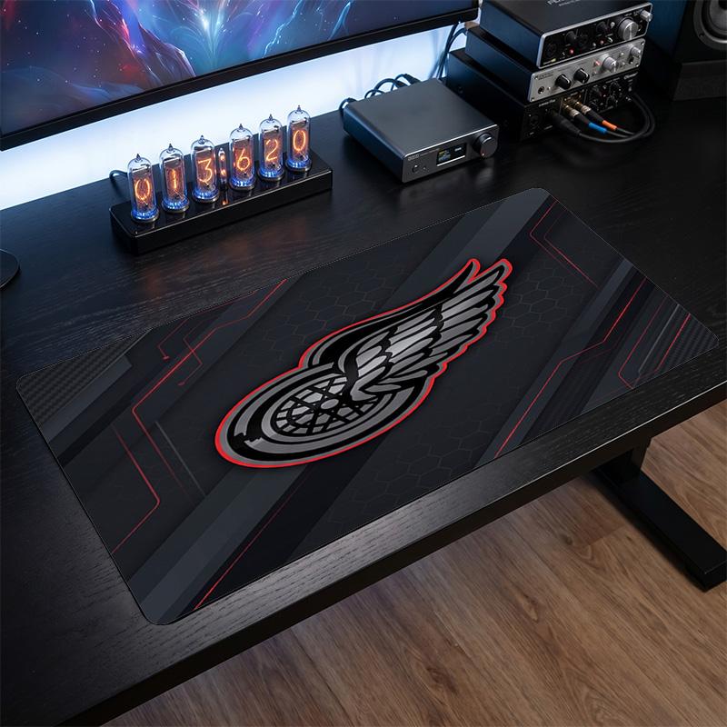 Detroit Red Wings Pattern Mousepad Anti?Slip Rubber Desk Pad For Gaming Working Desktop Decoration