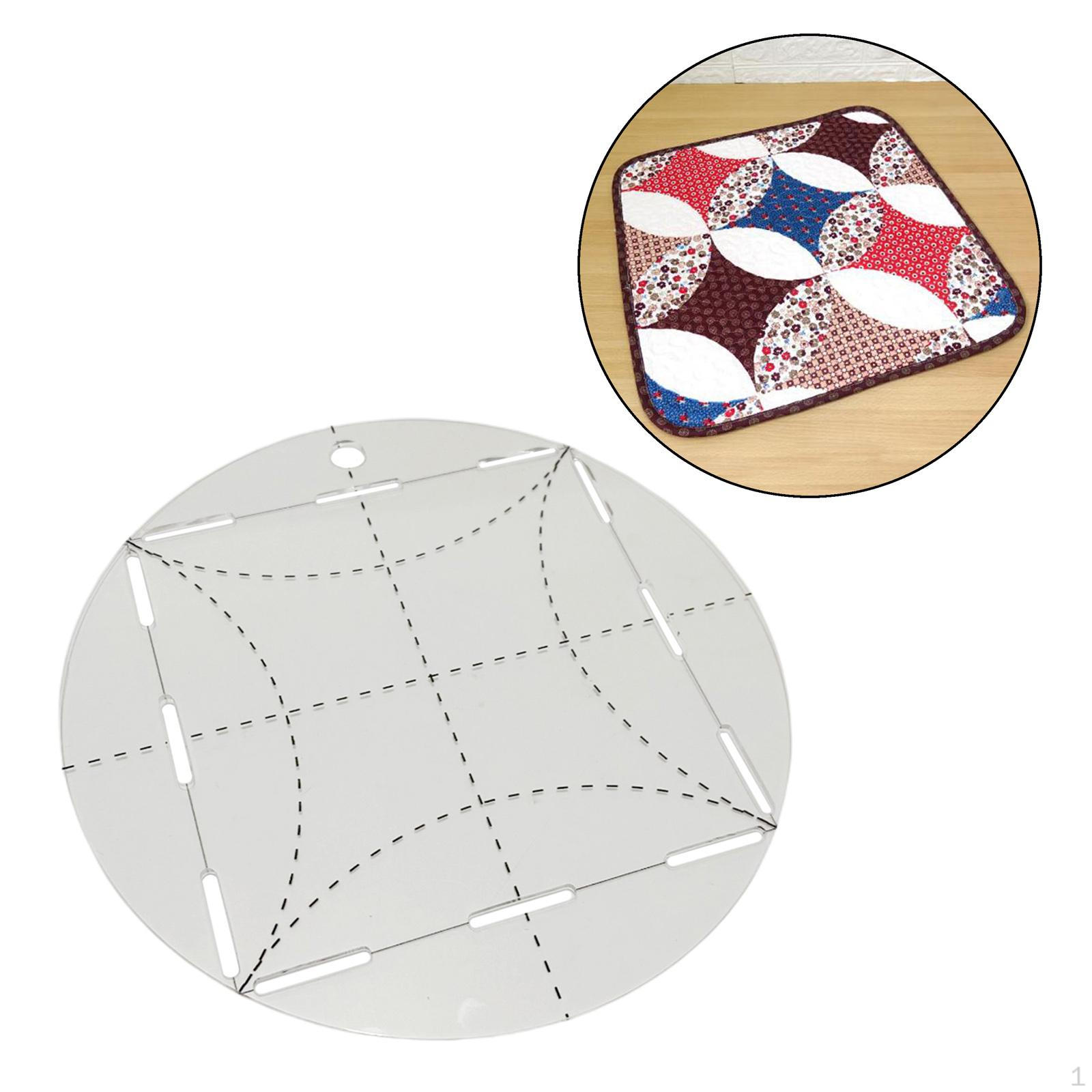 

Креативные шаблоны для квилтинга Линейка, Чертежные круговые линейки Линейка для ткани Стойки Инструмент для пэчворка Ручная работа