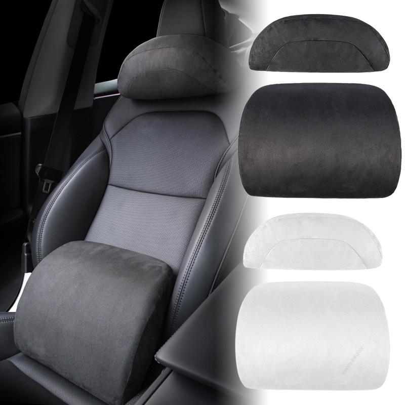 Xiaomi Memory Foam Car Neck Pillow Lumbar Support Cushion for Model Y 3 Car Seat Headrest Backrest Comfort Travel Interior Accessory