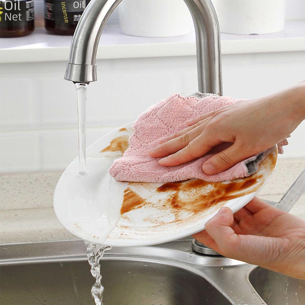 Thick Microfiber Absorbent Rags for Kitchen Cleaning