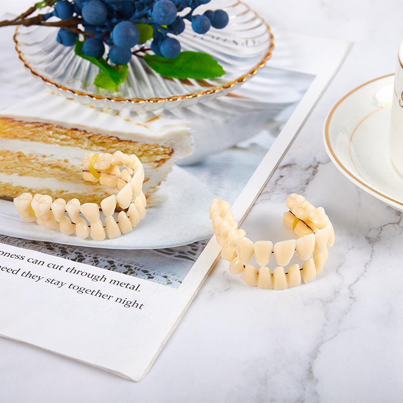 28Pcs Tooth/Set Universal Resin False Teeth Resin Model Durable Dentures Dental Material Teeth Teaching Model Dedicated Teeth