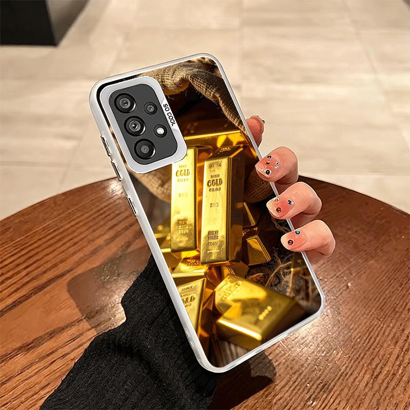 Feine Goldmuster-Druck Stoßfeste Handyhülle für Samsung A17 A16 A15 A14 A37 A57 A36 A56 A26 A35 A55 A25 A34 A54 A24 A13 A23